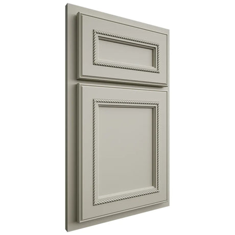 Shiloh Cabinetry Partial Overlay Shelby Paintable Clary Sage Door