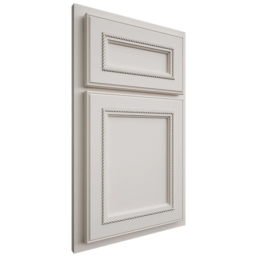 Shiloh Cabinetry Partial Overlay Shelby Paintable Eggshell Door