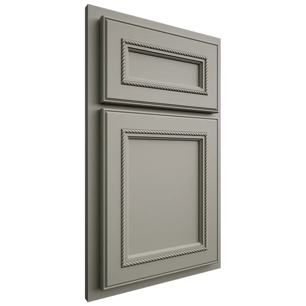 Shiloh Cabinetry Partial Overlay Shelby Paintable Evergreen Fog Door