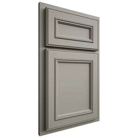 Shiloh Cabinetry Partial Overlay Shelby Paintable Evergreen Fog Door