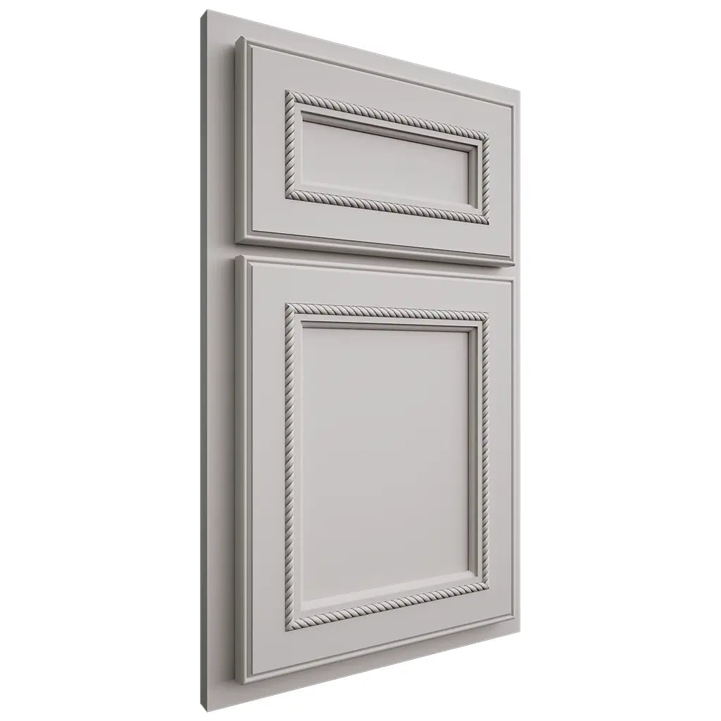 Shiloh Cabinetry Partial Overlay Shelby Paintable Mindful Gray Door