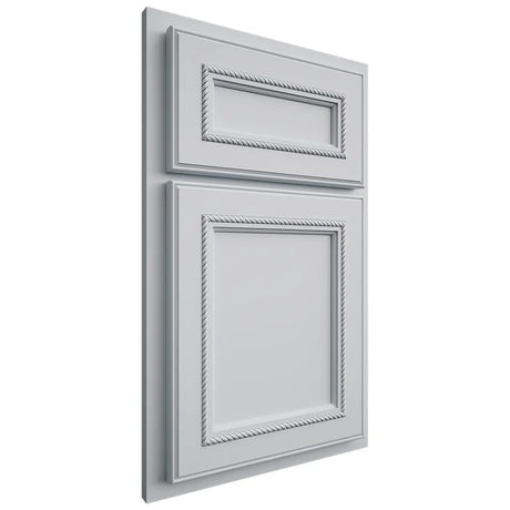 Shiloh Cabinetry Partial Overlay Shelby Paintable Niebla Azul Door
