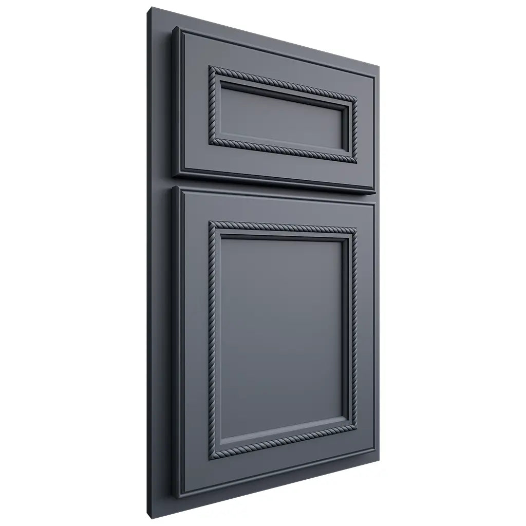 Shiloh Cabinetry Partial Overlay Shelby Paintable Slate Tile Door