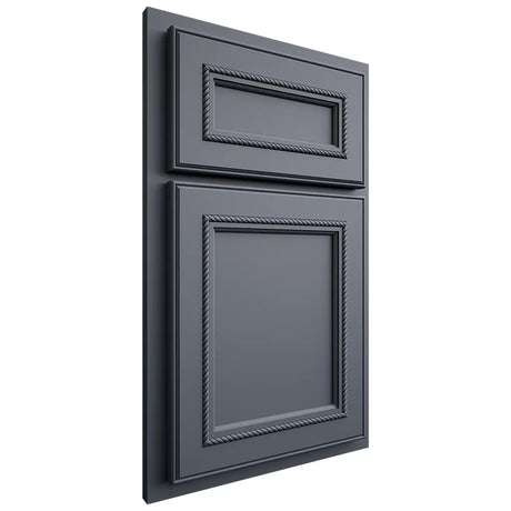 Shiloh Cabinetry Partial Overlay Shelby Paintable Slate Tile Door