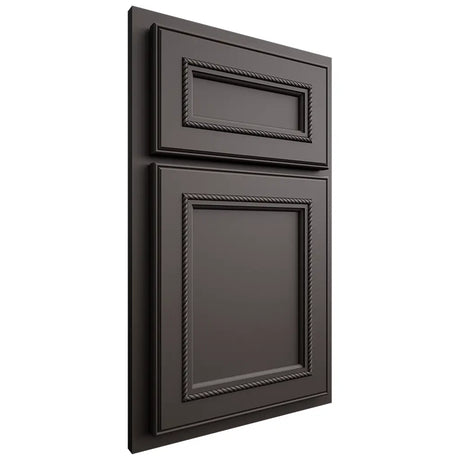 Shiloh Cabinetry Partial Overlay Shelby Paintable Urbane Bronze Door