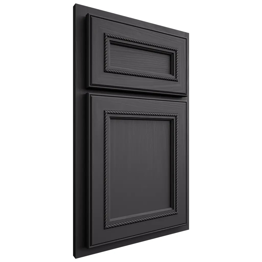 Shiloh Cabinetry Partial Overlay Shelby Poplar Plain Cut Cadet Door
