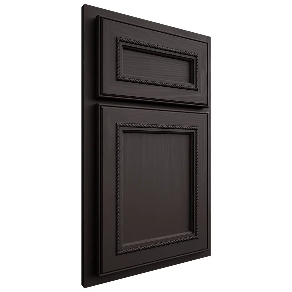 Shiloh Cabinetry Partial Overlay Shelby Poplar Plain Cut Carbon Door