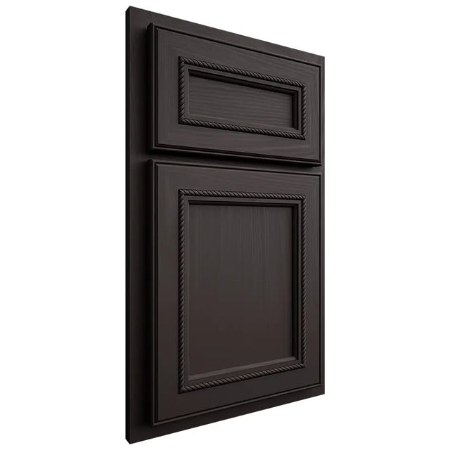 Shiloh Cabinetry Partial Overlay Shelby Poplar Plain Cut Carbon Door