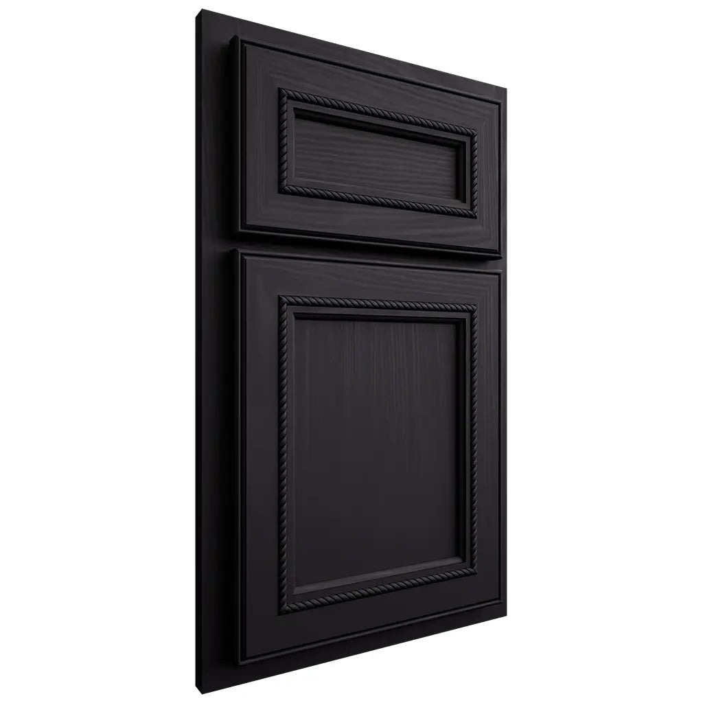 Shiloh Cabinetry Partial Overlay Shelby Poplar Plain Cut Harbor Door