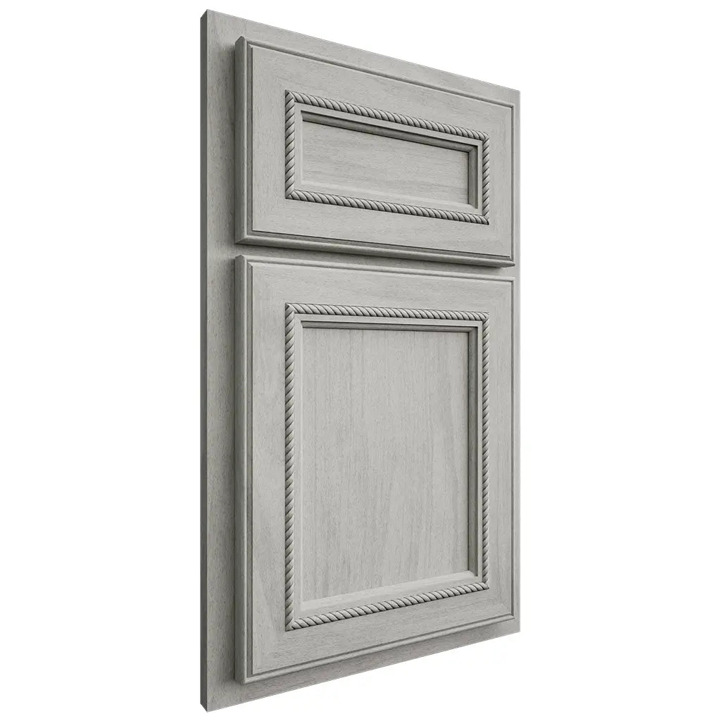 Shiloh Cabinetry Partial Overlay Shelby Poplar Plain Cut Stratus Door