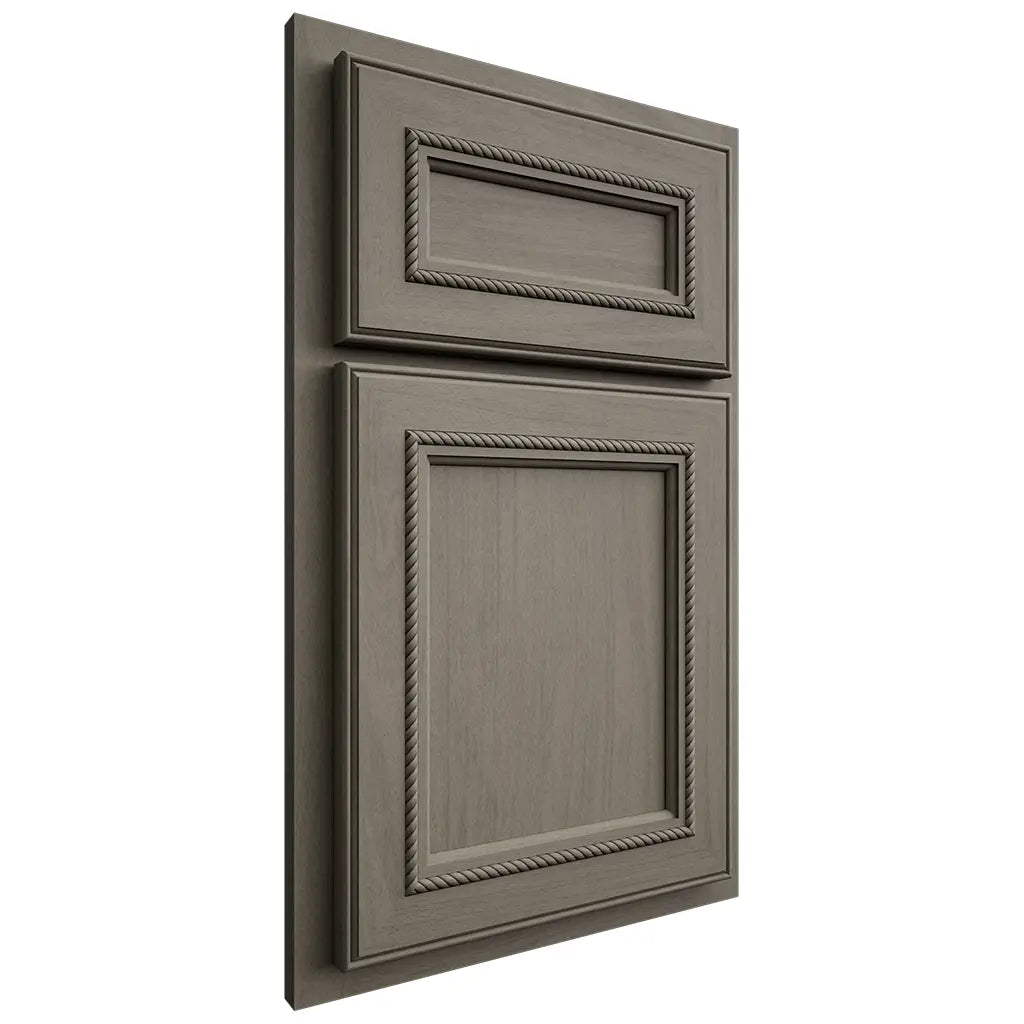 Shiloh Cabinetry Partial Overlay Shelby Poplar Plain Cut Thyme Door