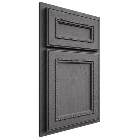 Shiloh Cabinetry Partial Overlay Shelby Red Oak Plain Cut Cadet Door