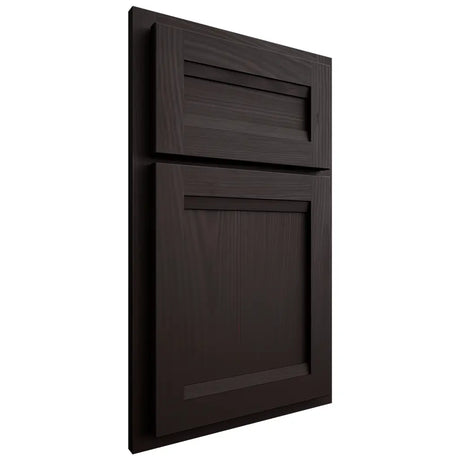 Shiloh Cabinetry Partial Overlay Somerset Alder Plain Cut Espresso Door