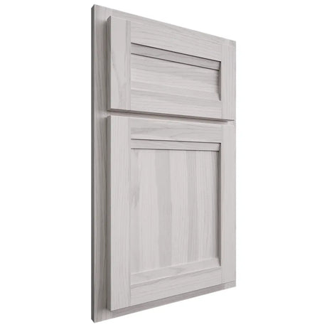 Shiloh Cabinetry Partial Overlay Somerset Hickory Plain Cut Cotton Door
