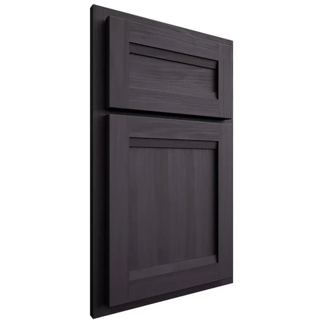 Shiloh Cabinetry Partial Overlay Somerset Hickory Plain Cut Harbor Door