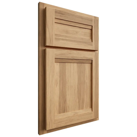 Shiloh Cabinetry Partial Overlay Somerset Hickory Plain Cut Natural Door