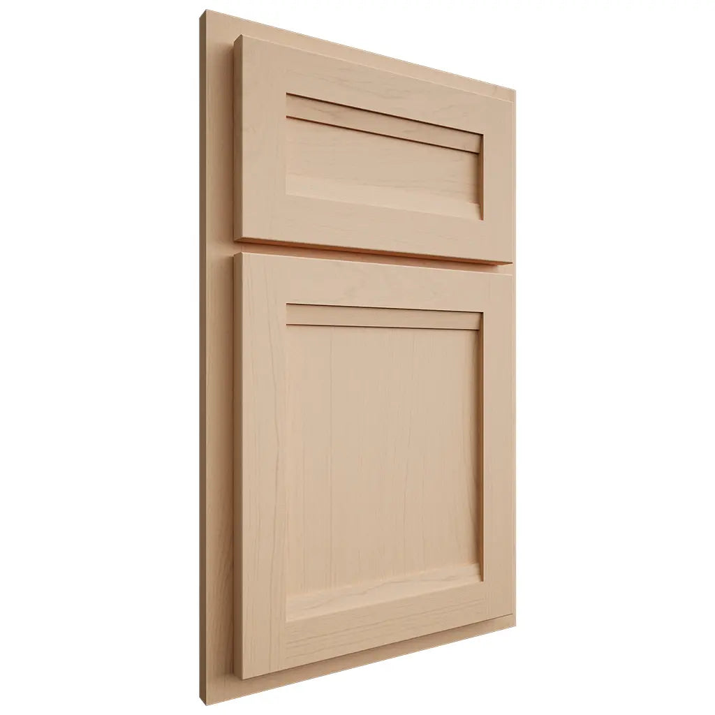 Shiloh Cabinetry Partial Overlay Somerset Maple Plain Cut Natural Door