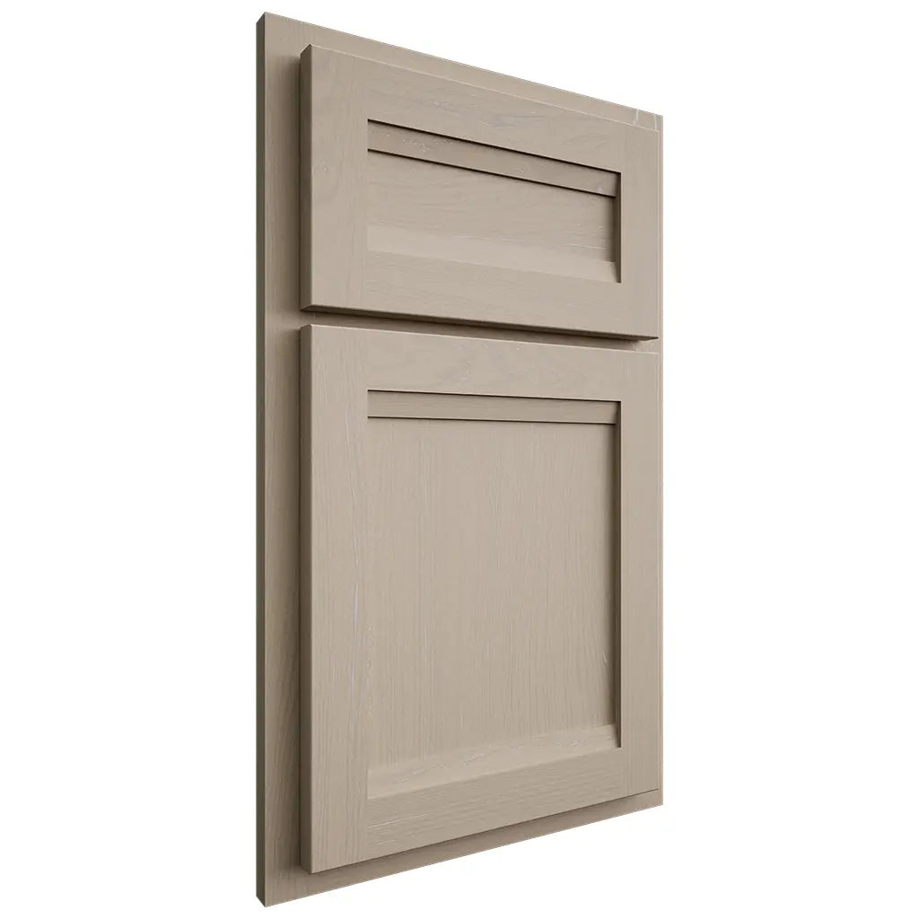 Shiloh Cabinetry Partial Overlay Somerset Maple Plain Cut Pebble Door