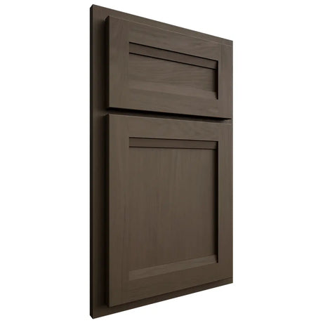 Shiloh Cabinetry Partial Overlay Somerset Maple Plain Cut Perfect Brown Door