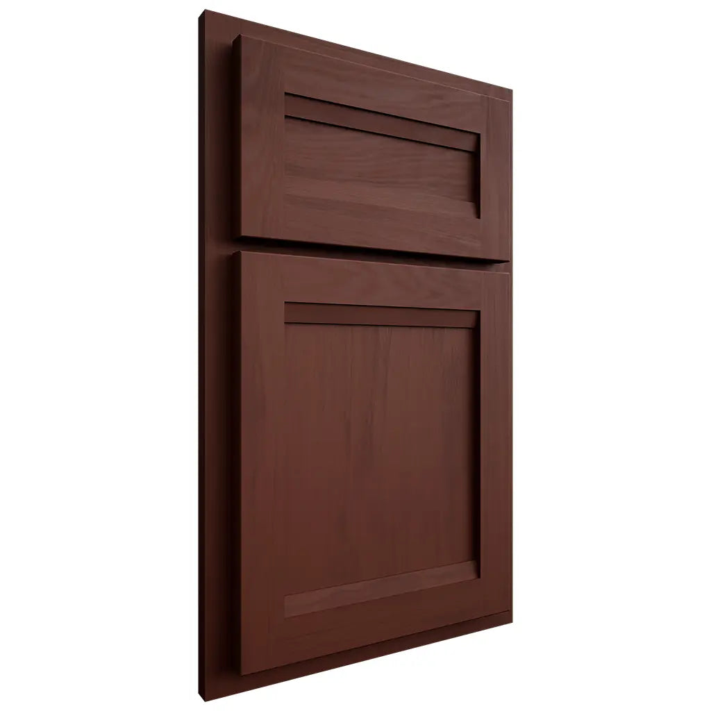 Shiloh Cabinetry Partial Overlay Somerset Maple Plain Cut Sable Door