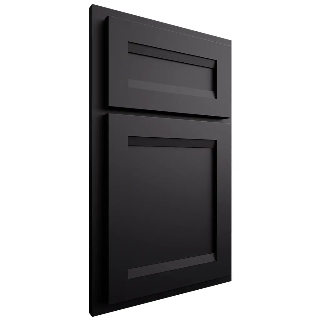 Shiloh Cabinetry Partial Overlay Somerset Paintable Black Door