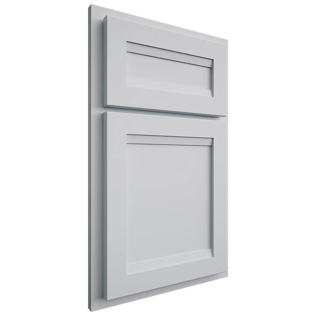 Shiloh Cabinetry Partial Overlay Somerset Paintable Niebla Azul Door