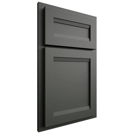 Shiloh Cabinetry Partial Overlay Somerset Paintable Pewter Green Door