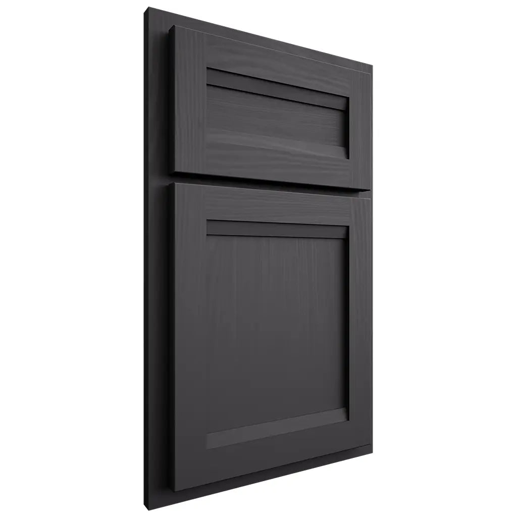 Shiloh Cabinetry Partial Overlay Somerset Poplar Plain Cut Cadet Door