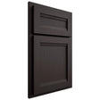 Shiloh Cabinetry Partial Overlay Somerset Poplar Plain Cut Carbon Door