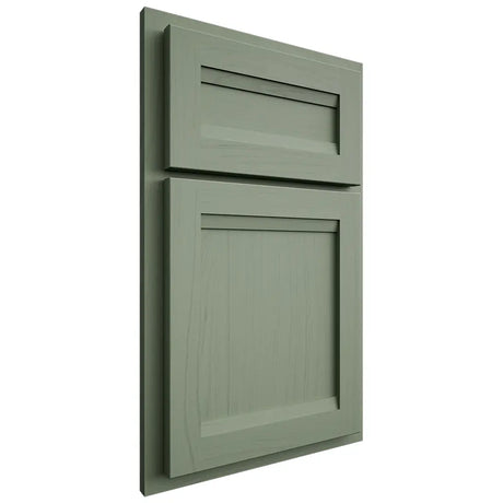 Shiloh Cabinetry Partial Overlay Somerset Poplar Plain Cut Moss Door