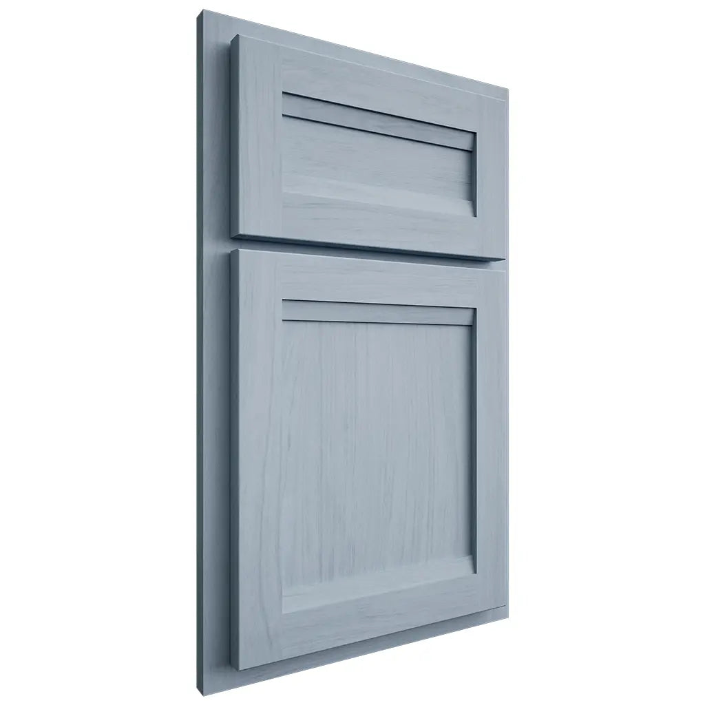 Shiloh Cabinetry Partial Overlay Somerset Poplar Plain Cut Sky Door