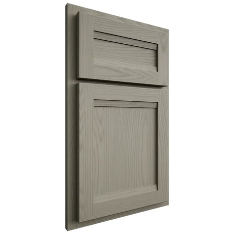 Shiloh Cabinetry Partial Overlay Somerset Red Oak Plain Cut Thyme Door
