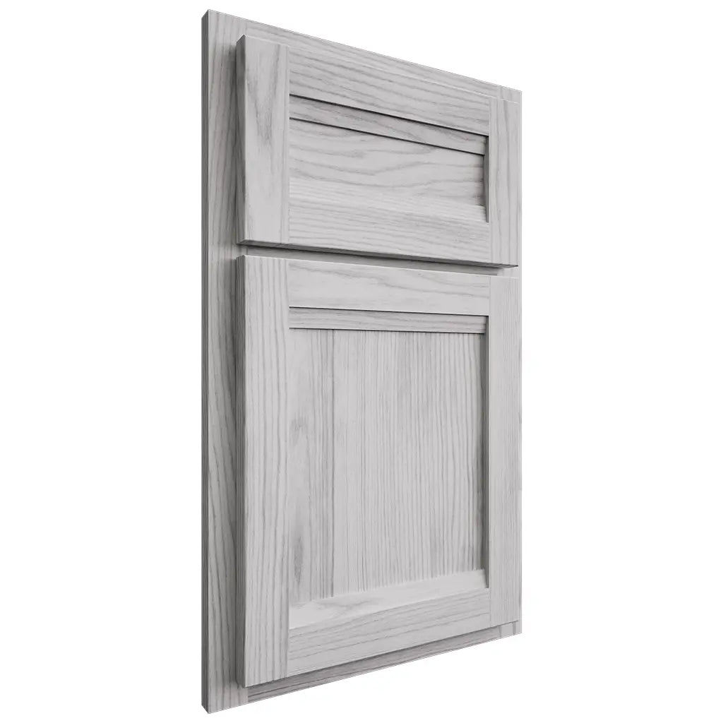 Shiloh Cabinetry Partial Overlay Somerset Walnut Plain Cut Stratus Door