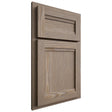 Shiloh Cabinetry Partial Overlay Somerset White Oak Plain Cut Almond Door
