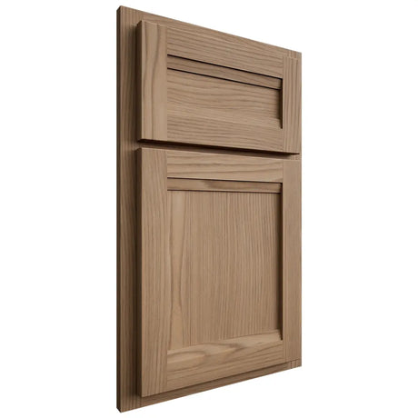 Shiloh Cabinetry Partial Overlay Somerset White Oak Plain Cut Natural Door