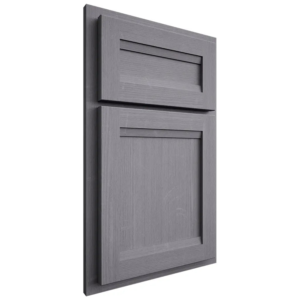 Shiloh Cabinetry Partial Overlay Somerset White Oak Quarter Sawn Cadet Door