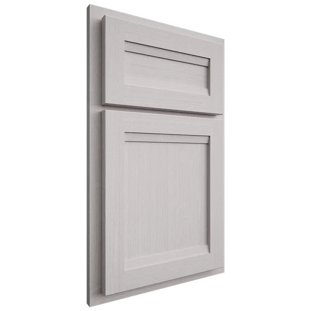 Shiloh Cabinetry Partial Overlay Somerset White Oak Quarter Sawn Cotton Door