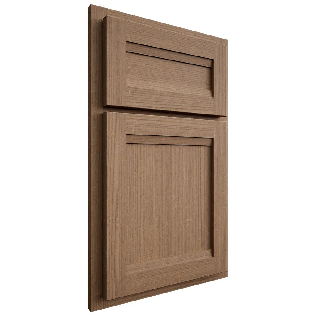 Shiloh Cabinetry Partial Overlay Somerset White Oak Quarter Sawn Medium Door