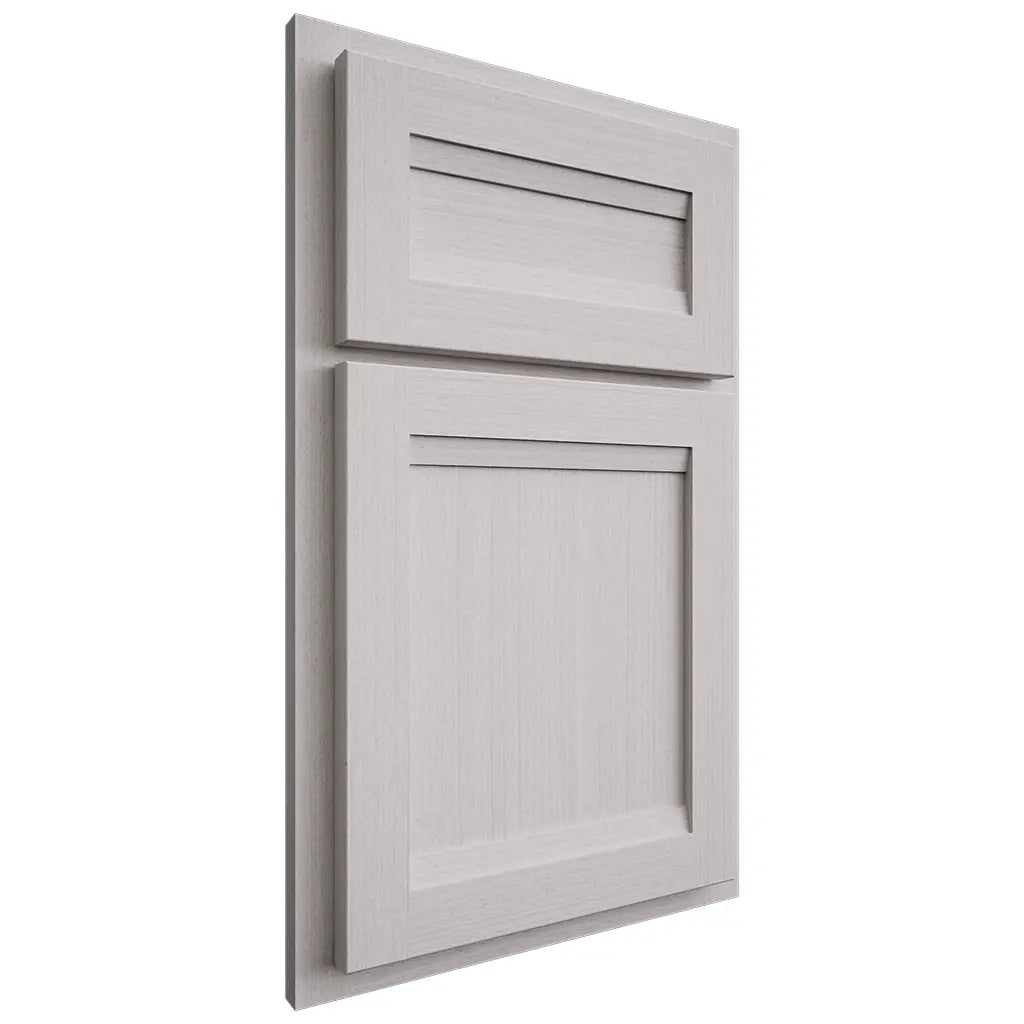 Shiloh Cabinetry Partial Overlay Somerset White Oak Rift Cut Cotton Door