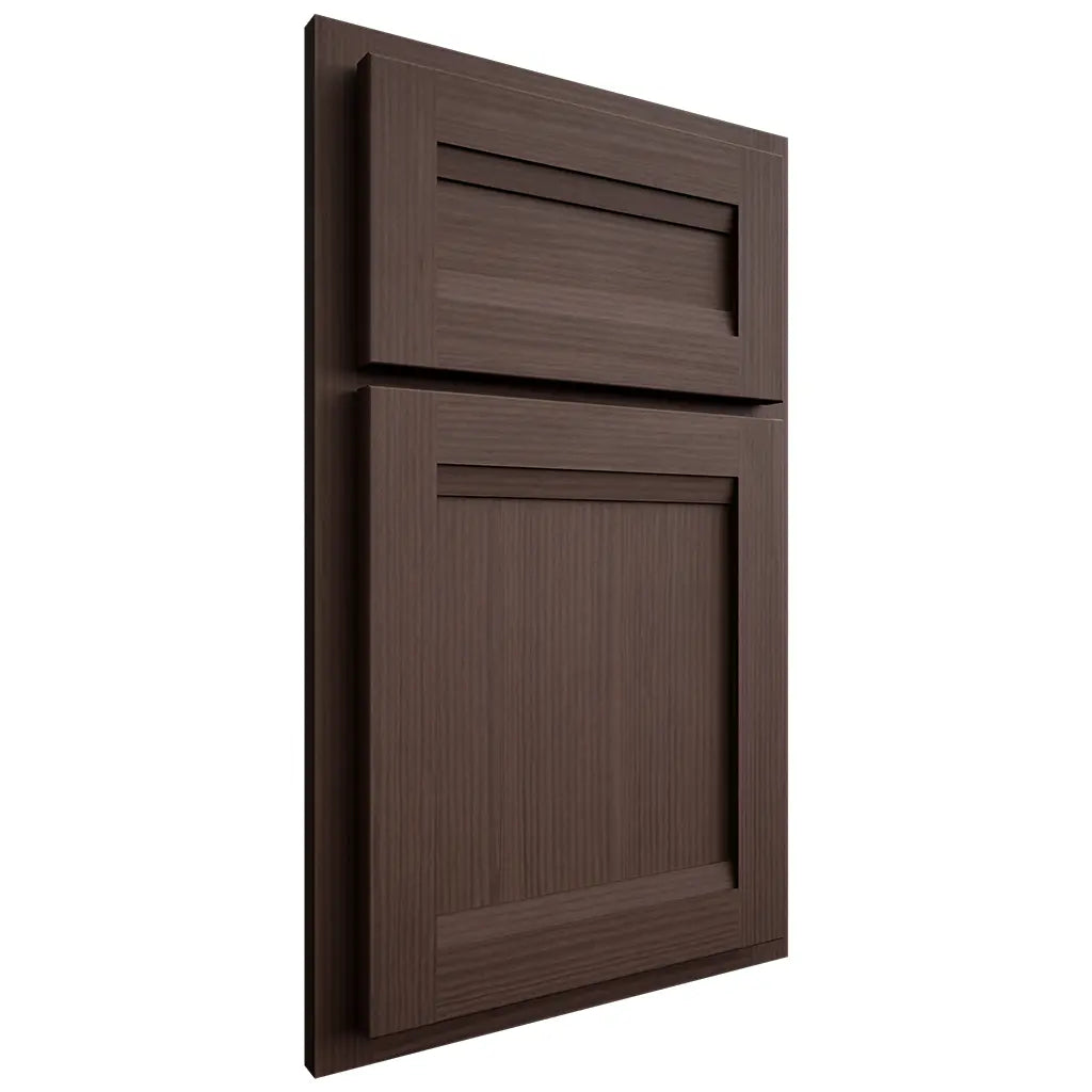 Shiloh Cabinetry Partial Overlay Somerset White Oak Rift Cut Dusk Door