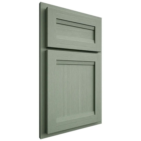 Shiloh Cabinetry Partial Overlay Somerset White Oak Rift Cut Moss Door