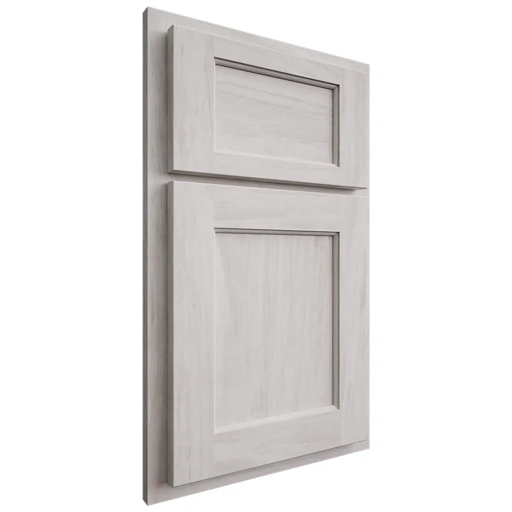 Shiloh Cabinetry Partial Overlay Square Flat Alder Plain Cut Cotton Door