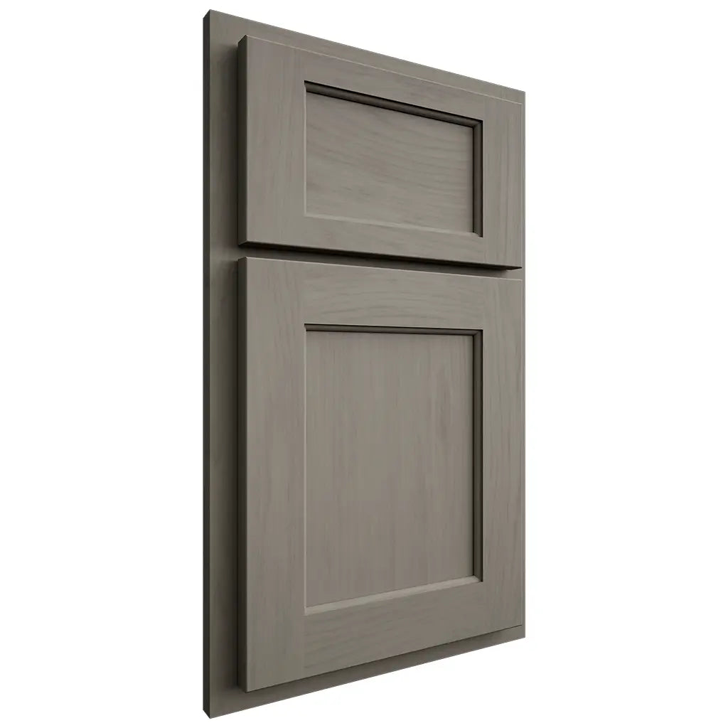 Shiloh Cabinetry Partial Overlay Square Flat Alder Plain Cut Thyme Door