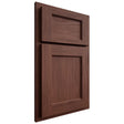 Shiloh Cabinetry Partial Overlay Square Flat Cherry Plain Cut Bourbon Door