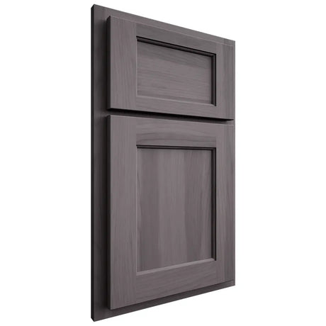 Shiloh Cabinetry Partial Overlay Square Flat Hickory Plain Cut Cadet Door