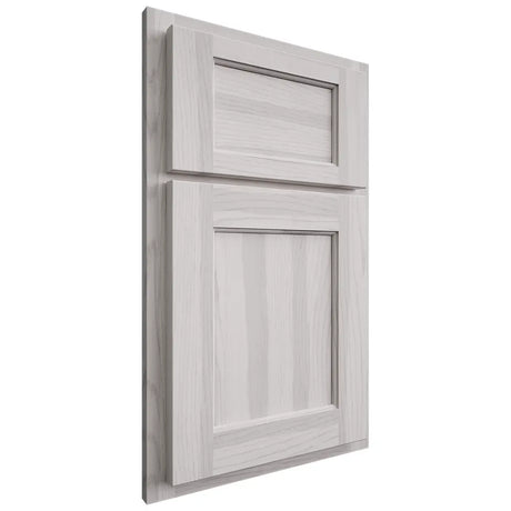 Shiloh Cabinetry Partial Overlay Square Flat Hickory Plain Cut Cotton Door