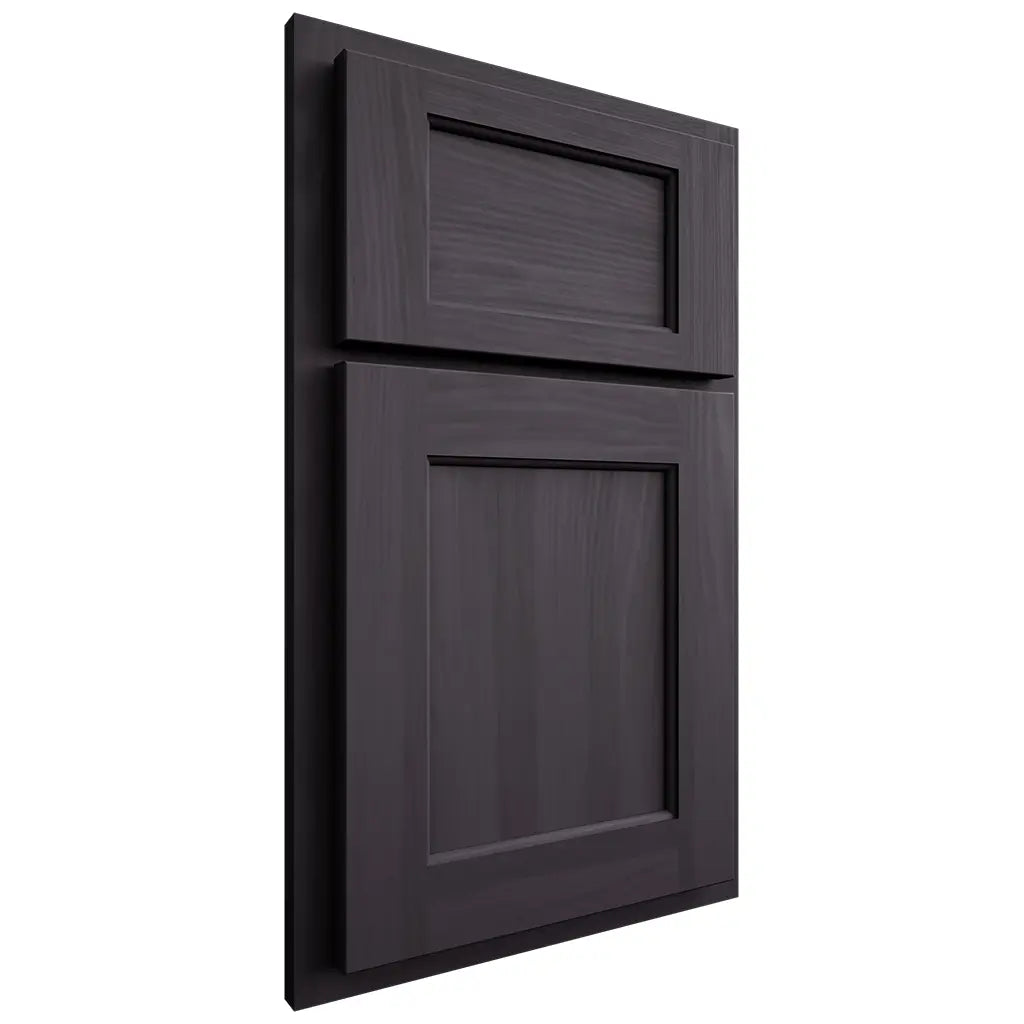 Shiloh Cabinetry Partial Overlay Square Flat Hickory Plain Cut Harbor Door