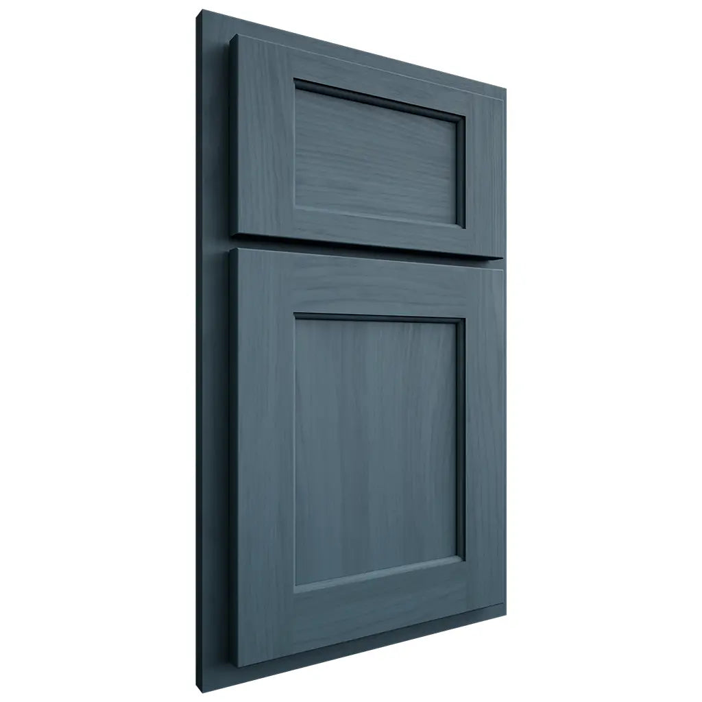 Shiloh Cabinetry Partial Overlay Square Flat Hickory Plain Cut Hudson Door