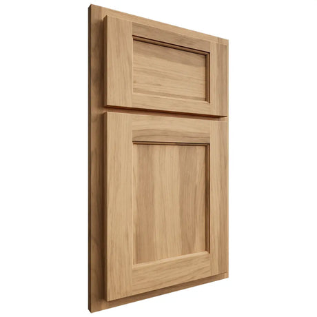 Shiloh Cabinetry Partial Overlay Square Flat Hickory Plain Cut Natural Door