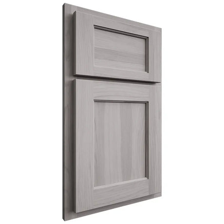 Shiloh Cabinetry Partial Overlay Square Flat Hickory Plain Cut Stratus Door